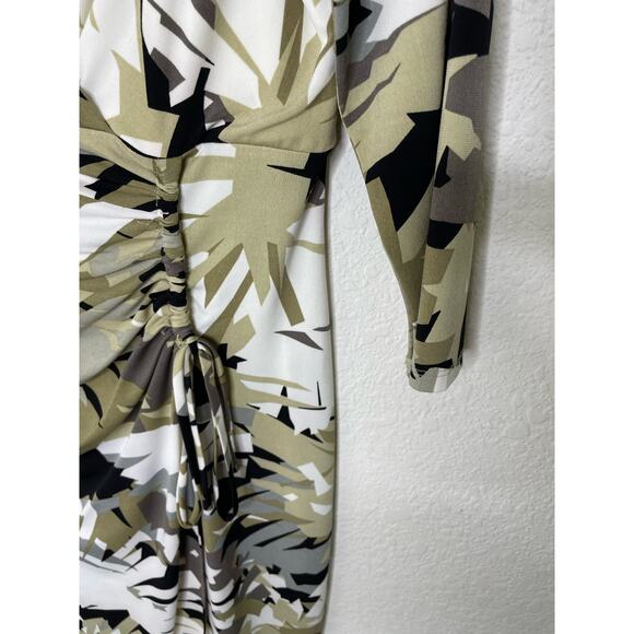 Nwot London Times 3/4 Sleeve Faux Body con Wrap Dress size 8 - Picture 4 of 7